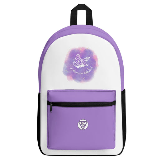 Purple school backpack
