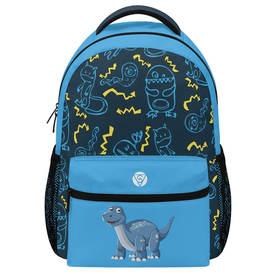 Mochila escolar blue dino