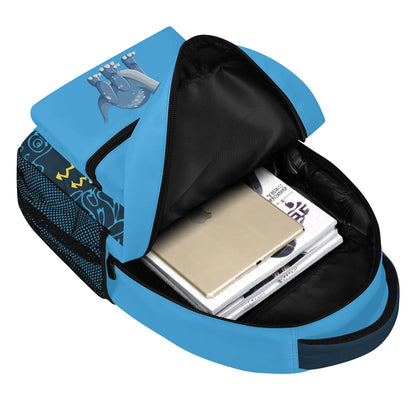 Mochila escolar blue dino