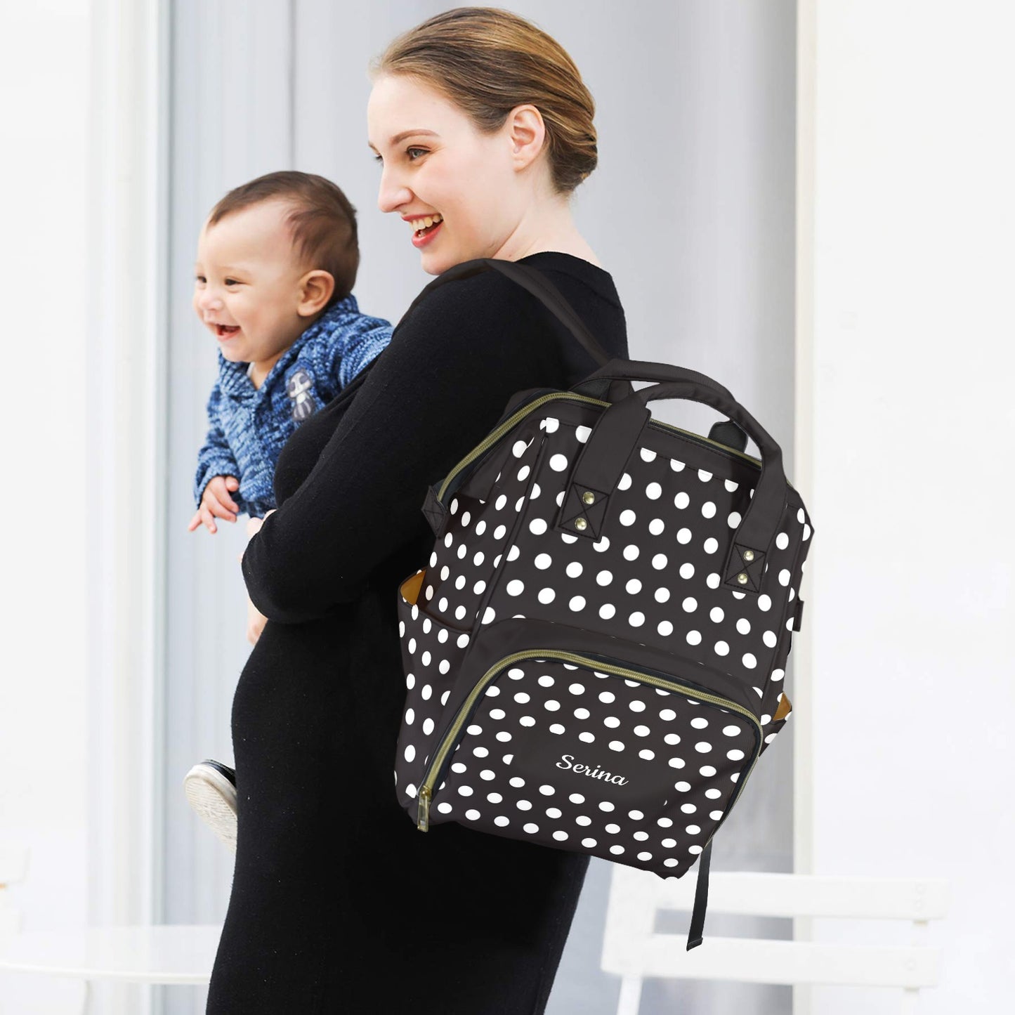 Mochila Mommy Dots