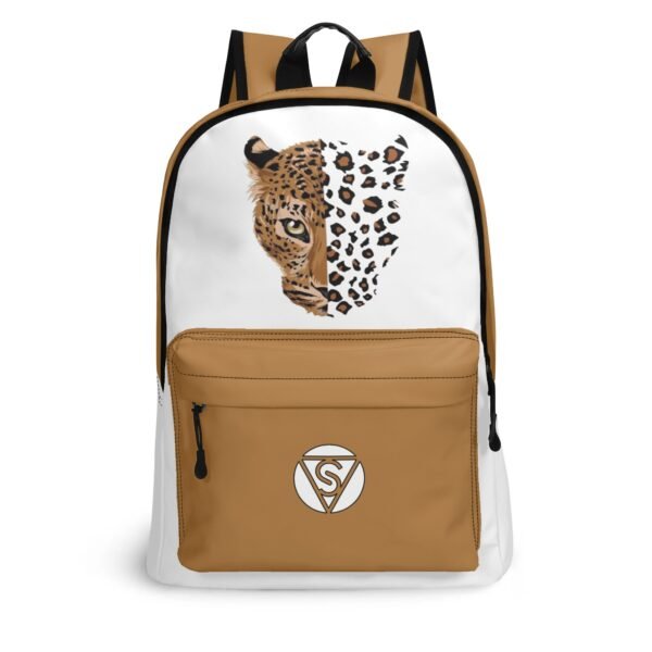 Mochila grande de cuero print
