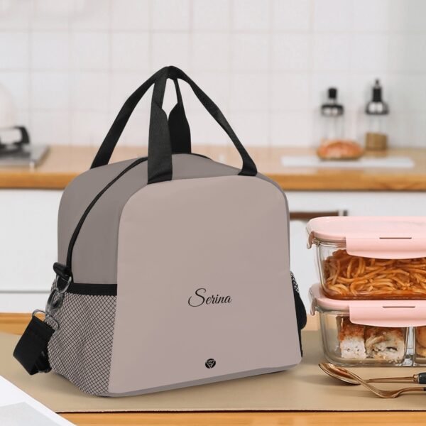 Bolsa térmica porta-alimentos arena - Imagen 5