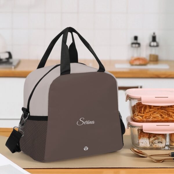 Bolsa térmica porta-alimentos tierra - Imagen 5