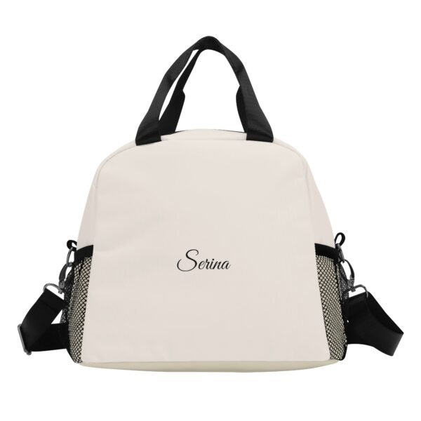 Bolsa térmica porta-alimentos beige - Imagen 2