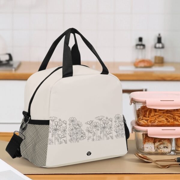 Bolsa térmica porta-alimentos beige - Imagen 5